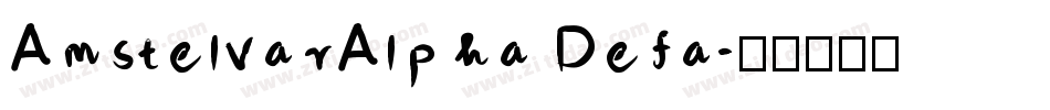 AmstelvarAlpha Defa字体转换